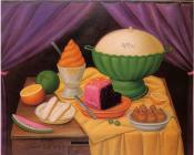Still Life With Ice Cream Helado - 费尔南多·博特罗